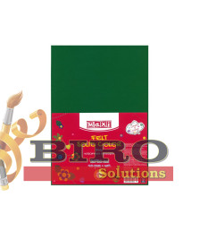Fetru, 20x30cm, 180g/m2, verde intens, 10 foi, MAXI